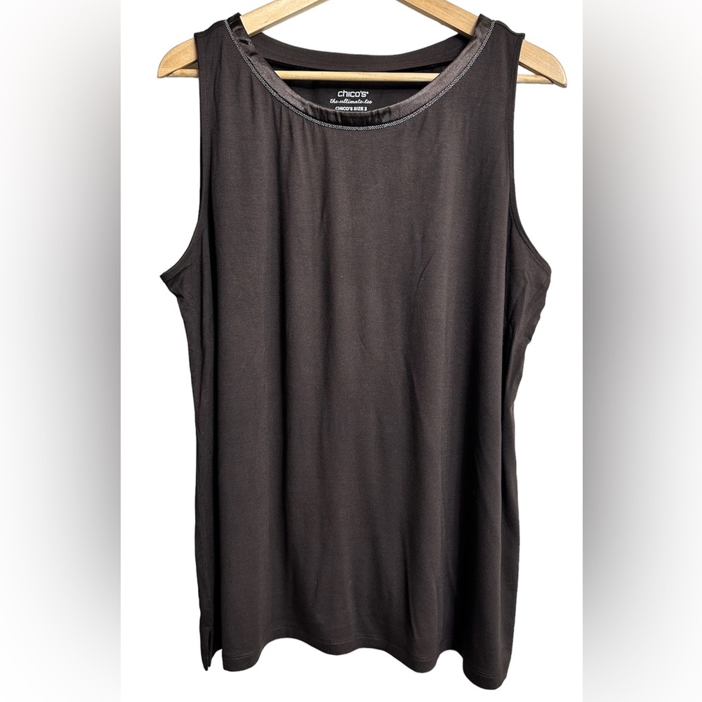 Chico’s Women’s Tank Top Scoop Neck Size 3 (XL)